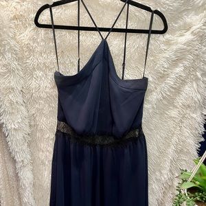 BCBG Navy gown size 10